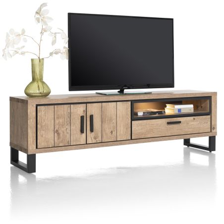 Pavarotti, lowboard 180 cm. - 2-portes + 1-tiroir + 1-niche (+ LED) - Henders and Hazel