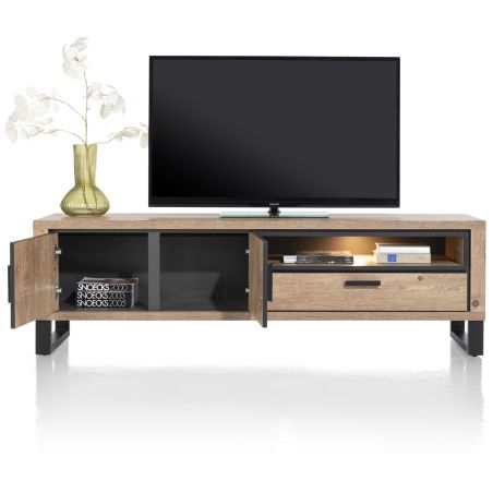 Pavarotti, lowboard 180 cm. - 2-portes + 1-tiroir + 1-niche (+ LED) - Henders and Hazel