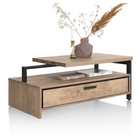 Pavarotti, table basse 60 x 110 cm. + 1-tiroir t&t + 1-niche - Henders and Hazel