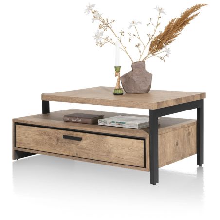 Pavarotti, table basse 60 x 110 cm. + 1-tiroir t&t + 1-niche - Henders and Hazel
