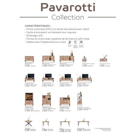 Pavarotti, table d'appoint 60 x 60 cm. + 1-tiroir t&t + 1-niche - Henders and Hazel