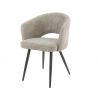 Chaise AVERY en tissu boucle - proposée en 3 coloris