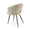 Chaise AVERY en tissu boucle - proposée en 3 coloris