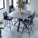 Palace, table de bar 150 x 120 cm - pied central (hauteur 92 cm) - Henders and Hazel