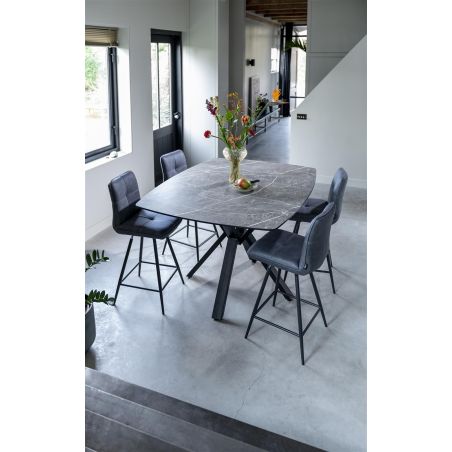 Palace, table de bar 150 x 120 cm - pied central (hauteur 92 cm) - Henders and Hazel