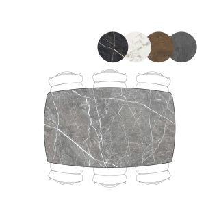 Palace, table de bar 180 x 110 cm - 4-pieds (hauteur 92 cm) - Henders and Hazel