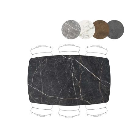 Palace, table de bar 180 x 110 cm - 4-pieds (hauteur 92 cm) - Henders and Hazel