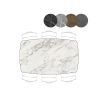 Palace, table de bar 180 x 110 cm - pied central (hauteur 92 cm) - Henders and Hazel