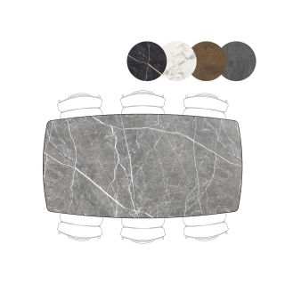 Palace, table de bar 210 x 110 cm - 4-pieds (hauteur 92 cm) - Henders and Hazel