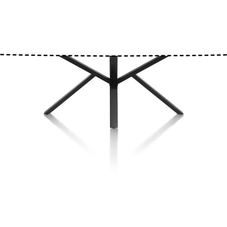 Palace, table ronde 150 x 120 cm. - pied centrale - Henders and Hazel