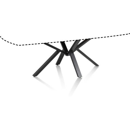 Palace, table ronde 150 x 120 cm. - pied centrale - Henders and Hazel