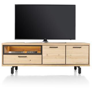 Ridgefield, lowboard 170 cm - 2-tiroirs + 1-niche (+ LED)