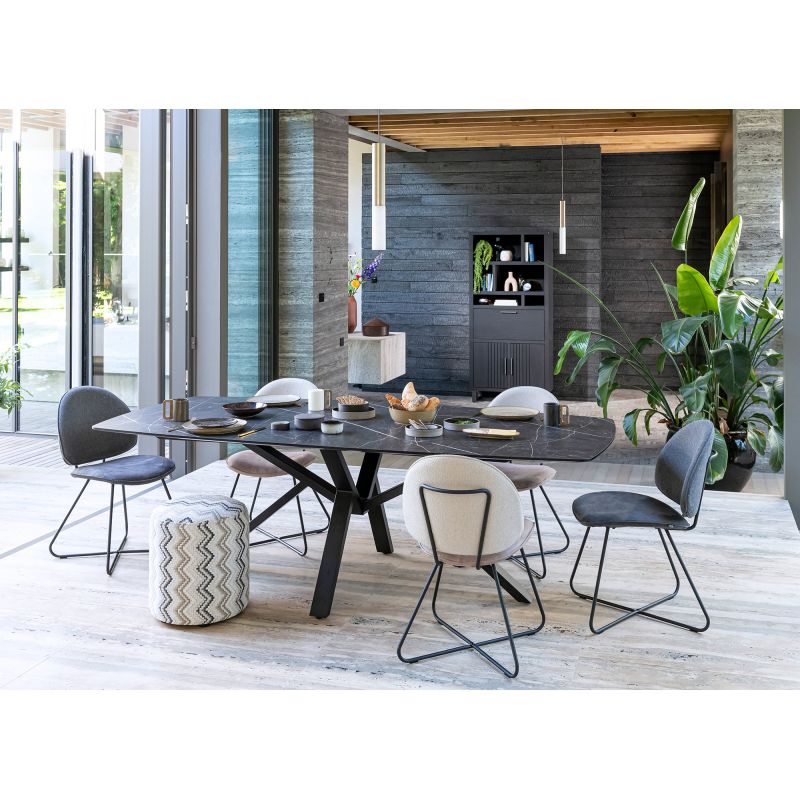 Palace, table 270 x 115 cm. - pied centrale - Henders and Hazel
