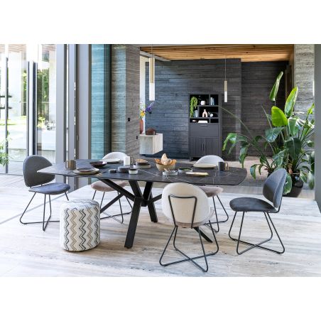 Palace, table 270 x 115 cm. - pied centrale - Henders and Hazel