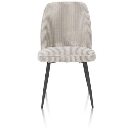 Leonidas, chaise - cadre rough off black - tissu Rivas (knock down) - Henders and Hazel