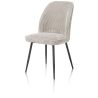 Leonidas, chaise - cadre rough off black - tissu Rivas (knock down) - Henders and Hazel