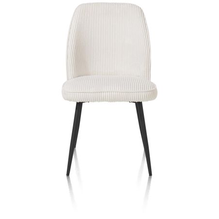 Leonidas, chaise - cadre rough off black - tissu Rivas (knock down) - Henders and Hazel