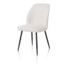 Leonidas, chaise - cadre rough off black - tissu Rivas (knock down) - Henders and Hazel