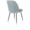Leonidas, chaise - cadre rough off black - tissu Rivas (knock down) - Henders and Hazel
