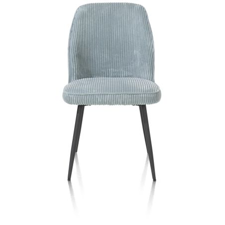 Leonidas, chaise - cadre rough off black - tissu Rivas (knock down) - Henders and Hazel