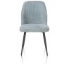 Leonidas, chaise - cadre rough off black - tissu Rivas (knock down) - Henders and Hazel