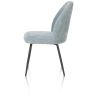 Leonidas, chaise - cadre rough off black - tissu Rivas (knock down) - Henders and Hazel