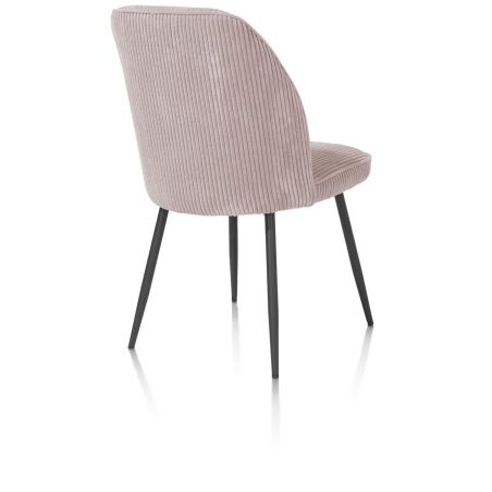 Leonidas, chaise - cadre rough off black - tissu Rivas (knock down) - Henders and Hazel