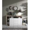 Buffet design 2 portes et 3 tiroirs BURGA 146 cm - proposé en 2 finitions