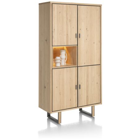 Shimanto, armoire 100 cm - 4-portes + 1-niche (+ LED) - Henders and Hazel