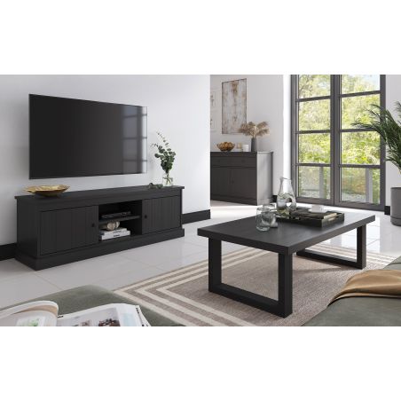 Table basse GABRIEL DARK en décor chêne noir