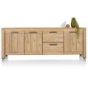 Delmonte, buffet 230 cm. - 3-portes + 2-tiroirs (LED + variateur) - Henders and Hazel