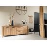Delmonte, buffet 230 cm. - 3-portes + 2-tiroirs (LED + variateur) - Henders and Hazel