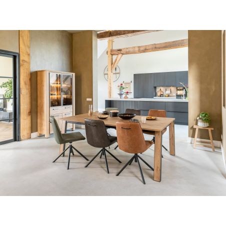 Delmonte, table a rallonge 150 (+60 cm.) x 120 cm- Henders and Hazel