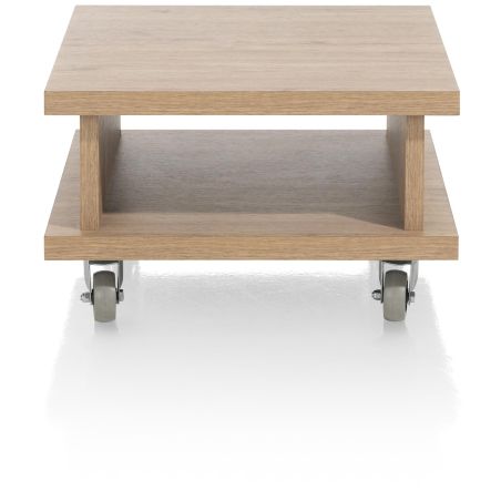 Delmonte, table d'appoint 60 x 60 cm. + 1-niche (+ roues ) - Henders and Hazel