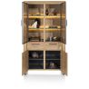 Delmonte, vitrine 110 cm. - 2-portes en verre + 2-portes + 1-tiroir (+ LED) - Henders and Hazel