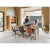 Delmonte, vitrine 110 cm. - 2-portes en verre + 2-portes + 1-tiroir (+ LED) - Henders and Hazel