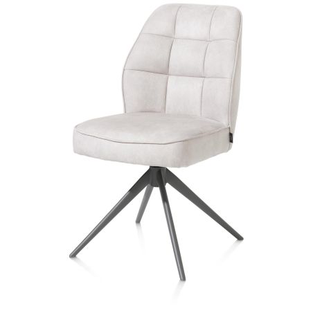 Bell, chaise - pietement graphite - pivotante - confort ressorts - Calabria