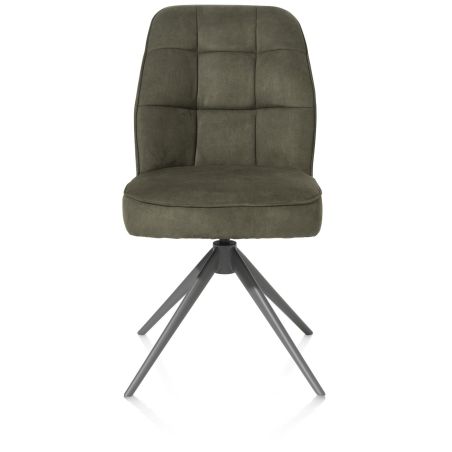 Bell, chaise - pietement graphite - pivotante - confort ressorts - Calabria