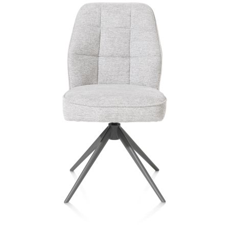Bell, chaise - pietement graphite - pivotante - confort ressorts - combination Calabria / Vada - Henders and Hazel