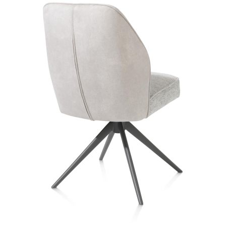 Bell, chaise - pietement graphite - pivotante - confort ressorts - combination Calabria / Vada - Henders and Hazel