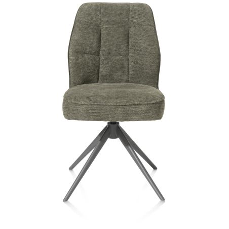 Bell, chaise - pietement graphite - pivotante - confort ressorts - combination Calabria / Vada - Henders and Hazel