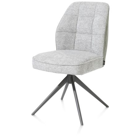 Bell, chaise - pietement graphite - pivotante - confort ressorts - combination Calabria / Vada - Henders and Hazel