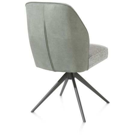 Bell, chaise - pietement graphite - pivotante - confort ressorts - combination Calabria / Vada - Henders and Hazel
