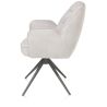 Bell, chaise a accoudoirs - pietement graphite - pivotante - confort ressorts - Calabria - Henders and Hazel
