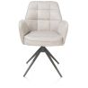 Bell, chaise a accoudoirs - pietement graphite - pivotante - confort ressorts - Calabria - Henders and Hazel