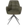 Bell, chaise a accoudoirs - pietement graphite - pivotante - confort ressorts - Calabria - Henders and Hazel