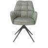 Bell, chaise a accoudoirs - pietement graphite - pivotante - confort ressorts - Calabria - Henders and Hazel