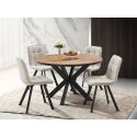 Table ronde SORELLA ELIOTT 120 cm avec pieds central en métal