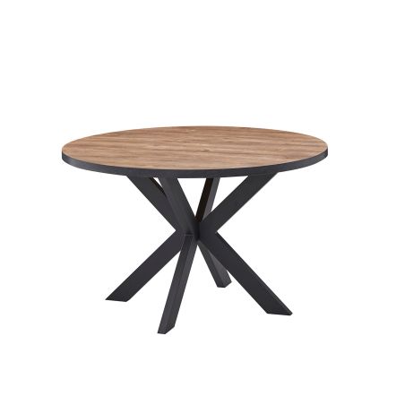 Table ronde SORELLA ELIOTT 120 cm avec pieds central en métal