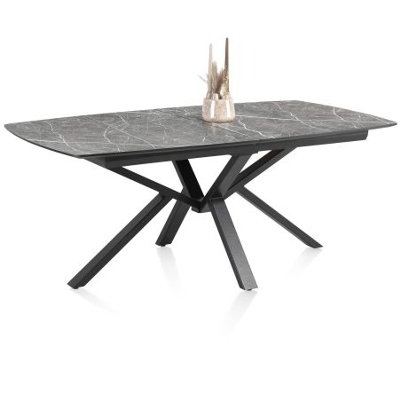 Palace, table a rallonge 190 (+ 60 cm.) x 110 cm. - pied centrale - Henders and Hazel